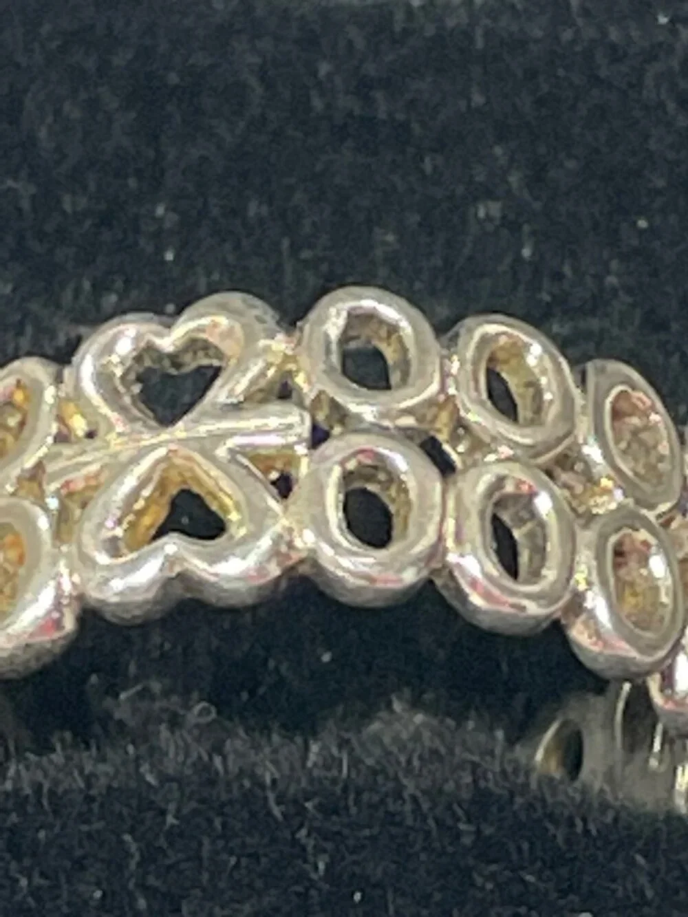 Vintage Sterling Silver Heart 2000 Ring Size 6.5 Millenium 925 - Picture 2 of 4